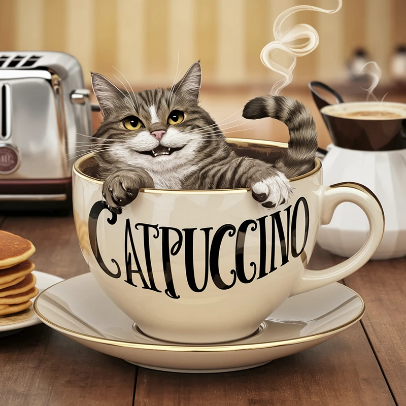 A cat image generated in Ideogram