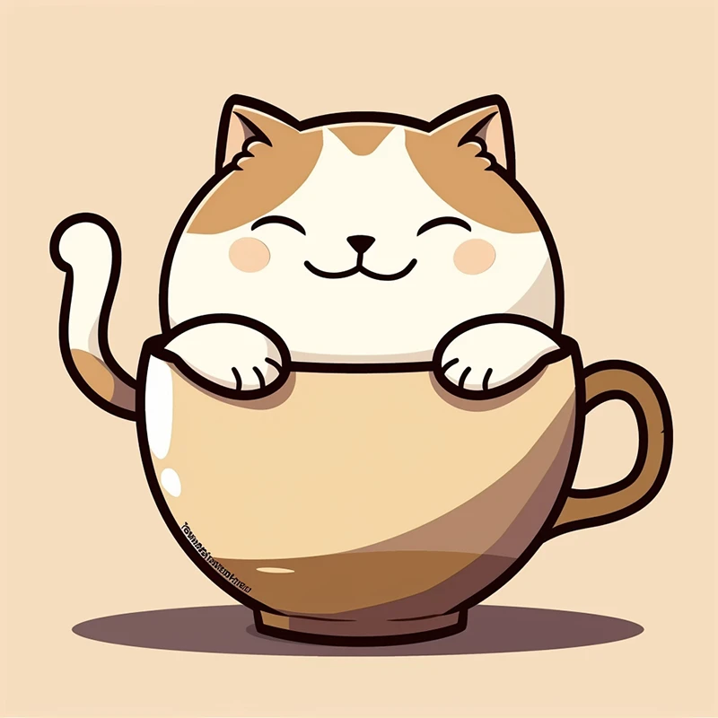 A cat image generated in Midjourney