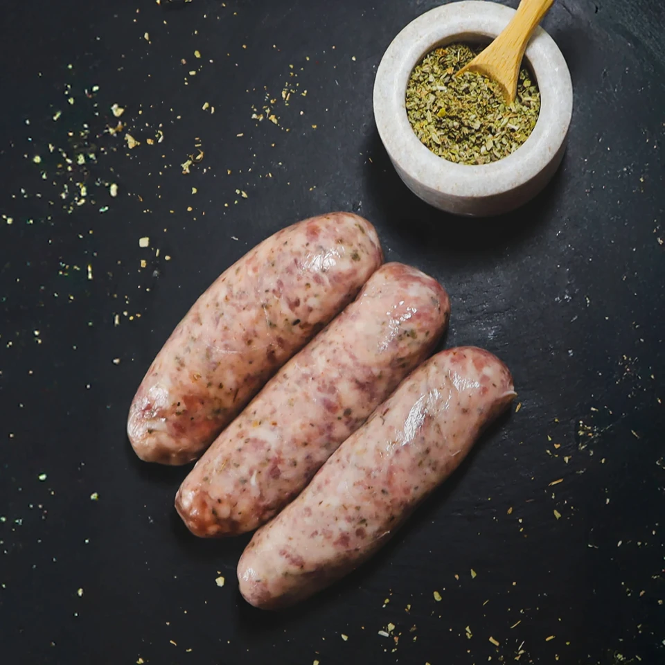 Procter's sausages with herb blend