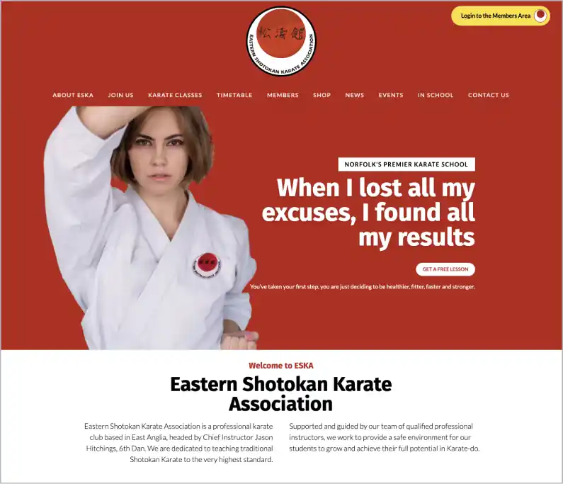 ESKA Website Screenshot