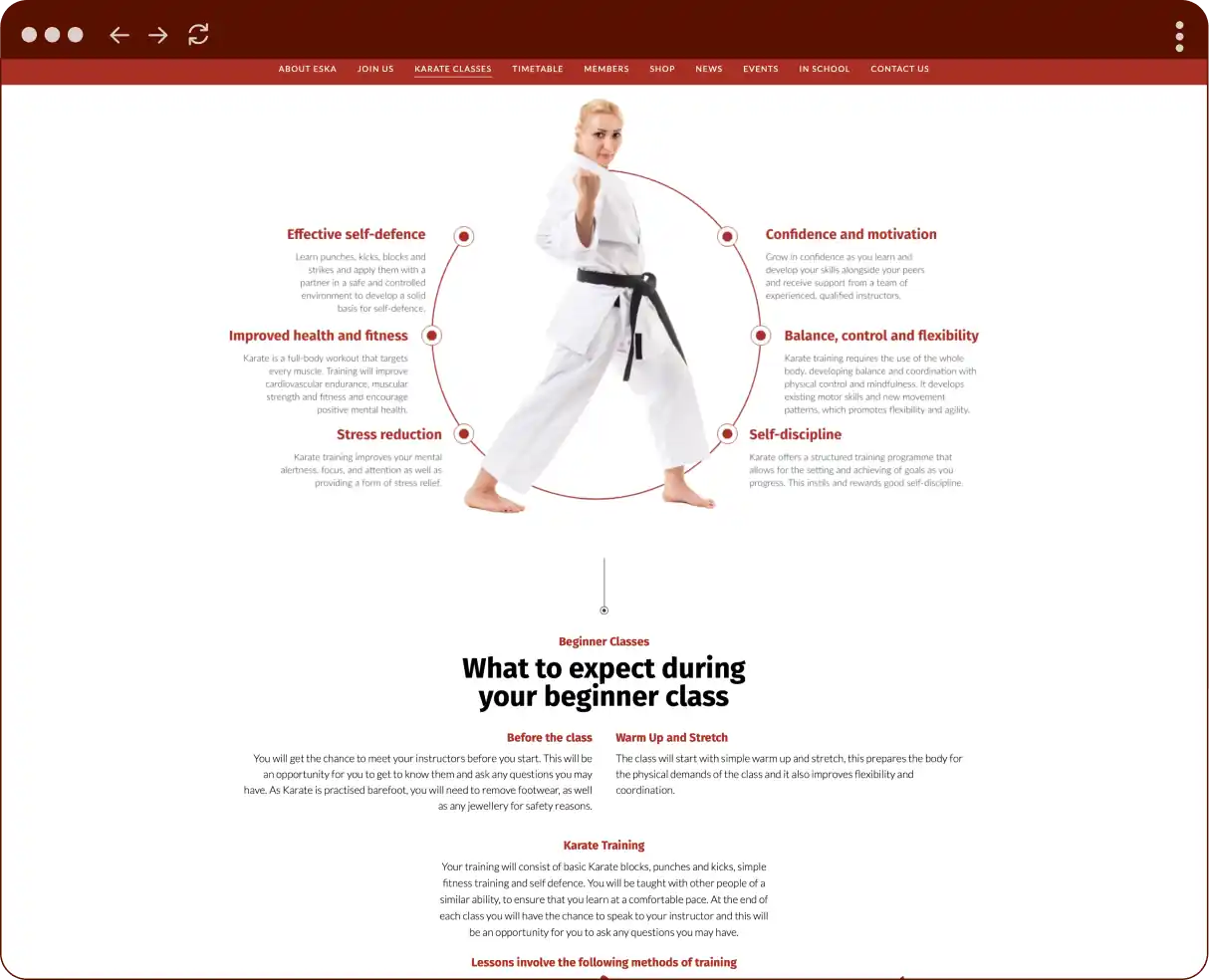 Eska Website Screenshot